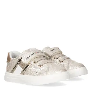 Baby girl lace-up sneakers with velcro Tommy Hilfiger image-0