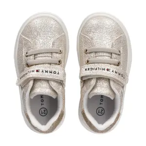 Baby girl lace-up sneakers with velcro Tommy Hilfiger image-1