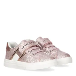 Baby girl lace-up sneakers with velcro Tommy Hilfiger image-0