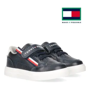 Children's lace-up and velcro sneakers Tommy Hilfiger image-0