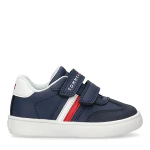 t1x9-33840-1269x007-baskets-bebe-tommy-hilfiger-stripes-velcro-blue-white