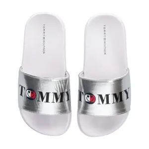 Child smiley face flip-flops Tommy Hilfiger image-0