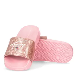 Girl's logo printed slides Tommy Hilfiger image-1