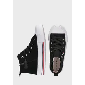 Women's high top Trainers Tommy Hilfiger Black image-3