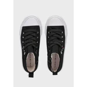 Women's high top Trainers Tommy Hilfiger Black image-4