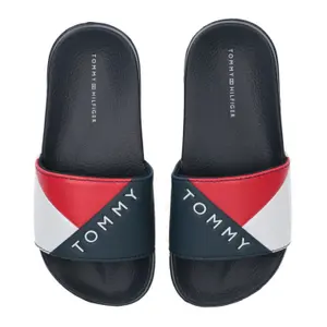 Children's logo printed flip-flops Tommy Hilfiger image-1