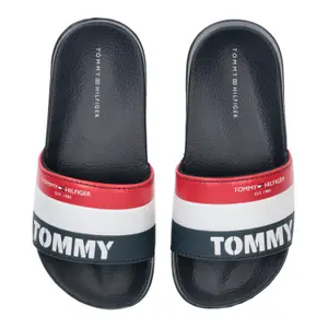 Children's printed striped flip-flops Tommy Hilfiger image-1
