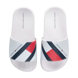 slides with printed flag child Tommy Hilfiger image-1