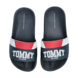 Children's varsity print flip-flops Tommy Hilfiger image-1