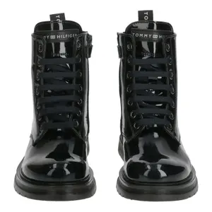 Children's leather lace-up boots Tommy Hilfiger image-3