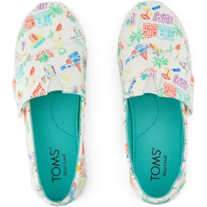 Mädchen Espadrilles mit bedrucktem Muster Toms Classic image-3