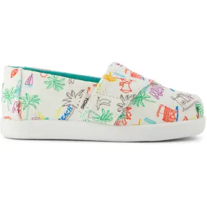 Espadrilles mit Print für Mädchen im Babyalter Toms Classic