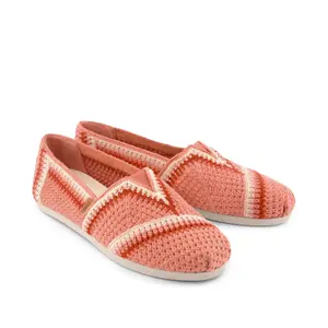 Crochet Canvas Espadrilles Women Toms Alpargata Classic image-1