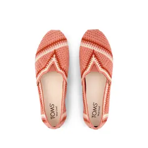Crochet Canvas Espadrilles Women Toms Alpargata Classic image-3