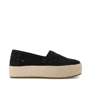 Womens Crochet Platform Espadrilles Toms Valencia image-0