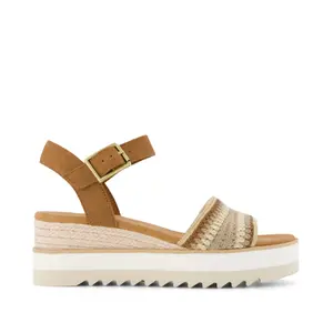 Sandales compensées en crochet femme Toms Diana