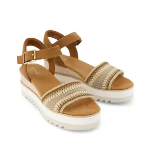 Sandales compensées en crochet femme Toms Diana image-1