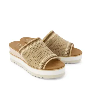 Sandales compensées en crochet femme Toms Diana Mule image-1