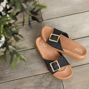 Claquettes femme Toms Marin image-1