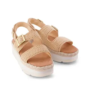 Sandales compensées en crochet femme Toms Giana image-1