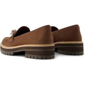 Women's leather loafers Toms Cara Bow image-6
