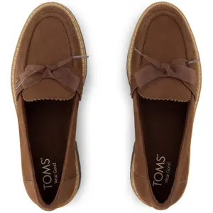 Women's leather loafers Toms Cara Bow image-4