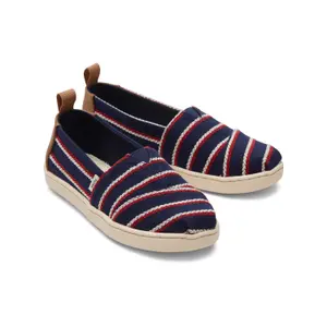 Espadrilles with woven stripes for kids Toms Alpargata image-1