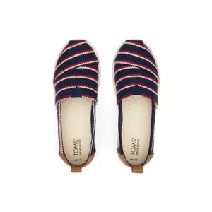 Espadrilles with woven stripes for kids Toms Alpargata image-3