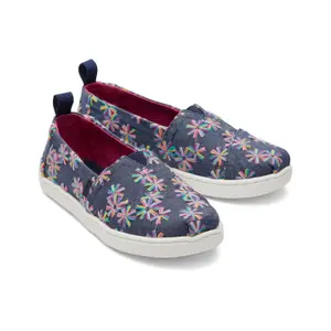 Girl's floral espadrilles Toms Alpargata image-1