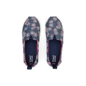 Girl's floral espadrilles Toms Alpargata image-3