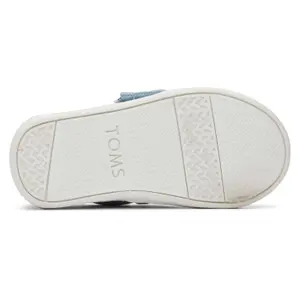 Denim espadrilles with embroidered baby hearts Toms Alpargata image-4