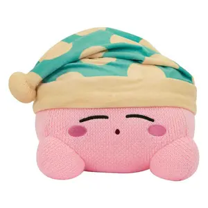 Plush Tomy Nuiguru-Knit Kirby Sleeping Mega image-0
