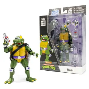 Figurita de colección de las Tortugas Ninja Tomytec BST AXN Slash image-4