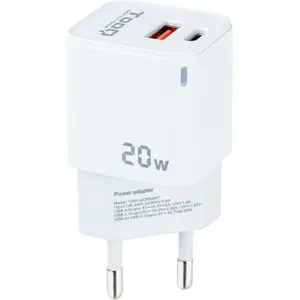 Chargeur secteur USB-C 1 port TooQ 20W image-0
