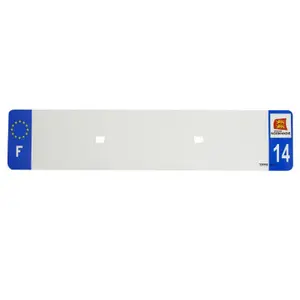 License plate strip for pvc Top Plaq 14