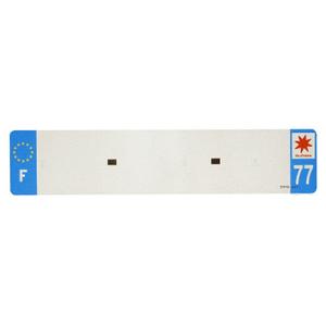 License plate strip for pvc Top Plaq 77