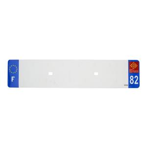 License plate strip for pvc Top Plaq 82