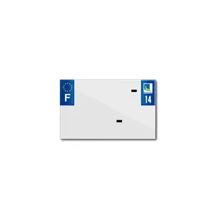 Blank pvc license plate strip Top Plaq 14
