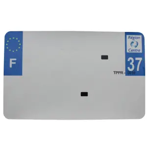 Blank pvc license plate strip Top Plaq 37