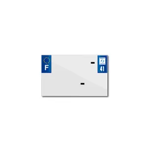 Blank pvc license plate strip Top Plaq 41 image-0