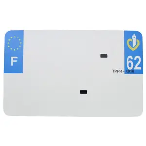 Blank pvc license plate strip Top Plaq 62 image-0