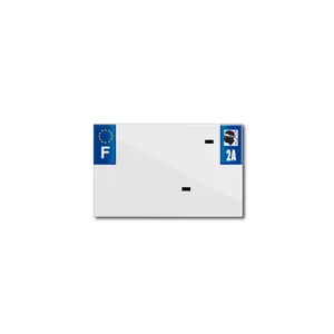 Bande plaque d'immatriculation pvc vierge Top Plaq Dep.2A