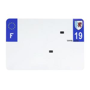 PVC license plate strip with company name Top Plaq 19