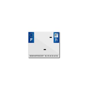 Blanco PVC nummerplaatstrip Top Plaq 71