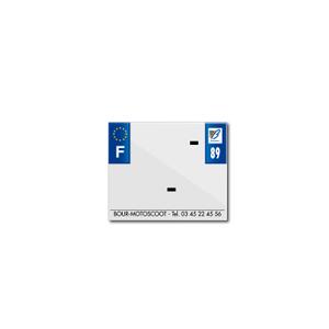 Blank pvc license plate strip Top Plaq 89