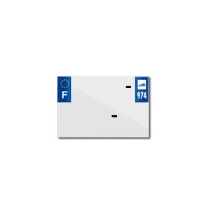 PVC license plate strip with company name Top Plaq 974