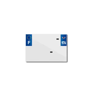 Bande plaque d'immatriculation pvc avec raison sociale Top Plaq 976 image-0