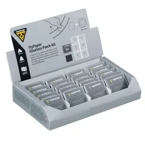 20-teiliges Set Fahrrad-Reparaturpapier Topeak Glueless Patch - Counter Display Box image-0