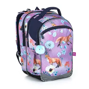 Girl's backpack Topgal Spacious with Foxes Coco 22006 image-0