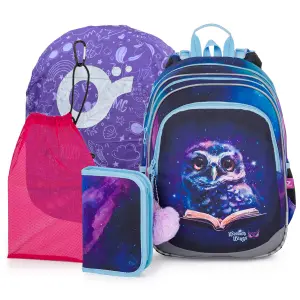 4 in 1 Girl's Backpack Topgal School Elly 25005 image-0